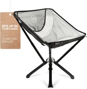 CLIQ Portable Chair Version 1.0 - Lightweight Folding Chair for Camping - Supports 300 Lbs - Perfect for Outdoor Adventures - Mist