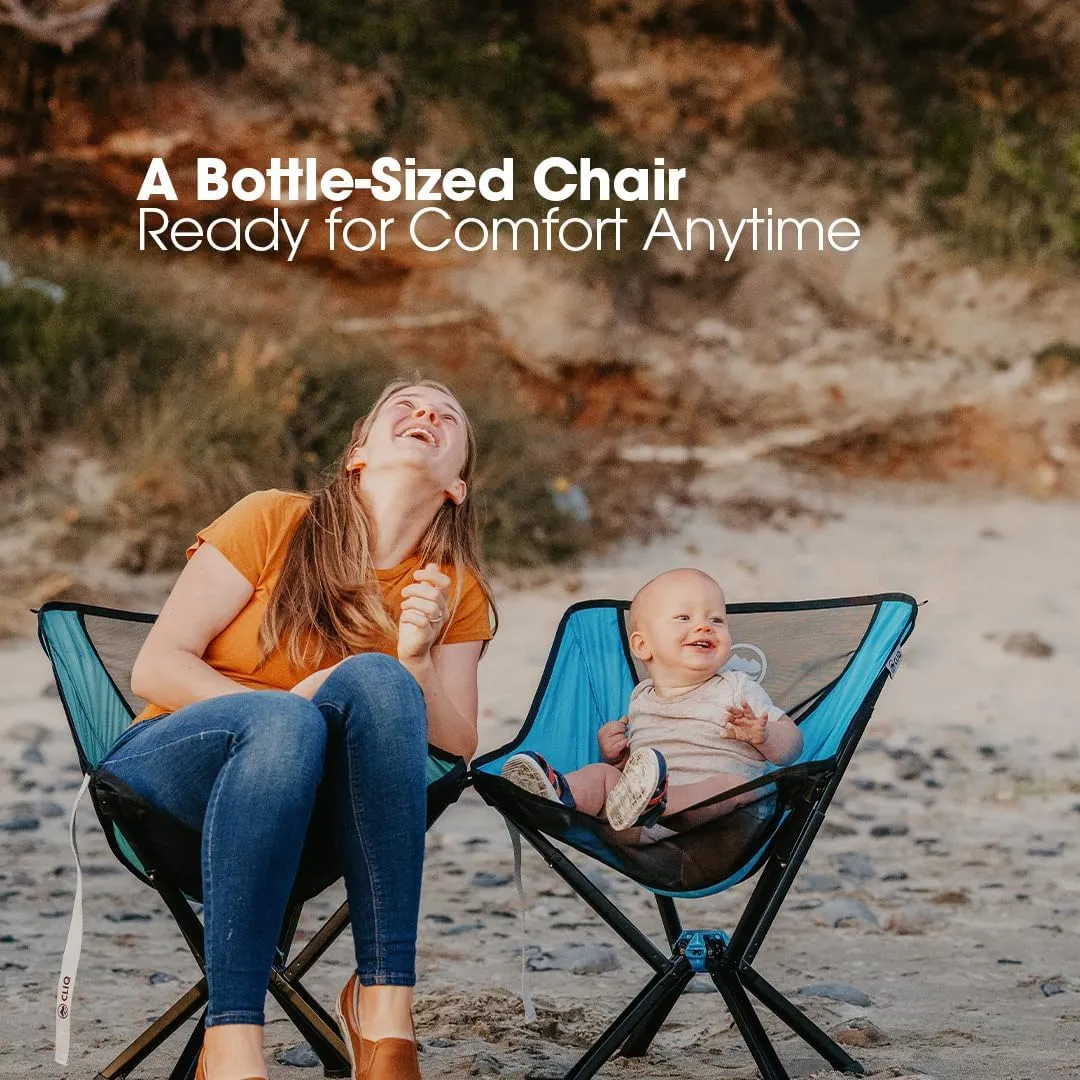CLIQ Portable Chair Version 1.0 - Lightweight Folding Chair for Camping - Supports 300 Lbs - Perfect for Outdoor Adventures - Mist