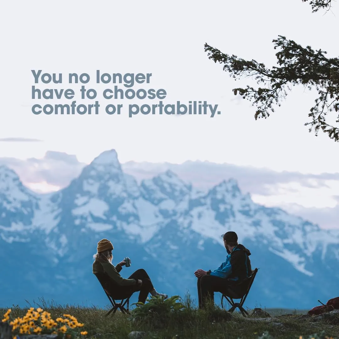 CLIQ Portable Chair Version 1.0 - Lightweight Folding Chair for Camping - Supports 300 Lbs - Perfect for Outdoor Adventures - Mist