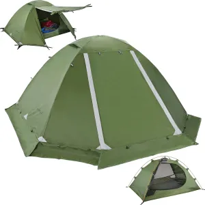 Clostnature Libra Lightweight Backpacking Tent - 1/2 Person 4 Season Ultralight Waterproof Camping Tent, Large Size Easy Setup Tent for Winter, Cold Weather, Family, Outdoor, Hiking and Mountaineering