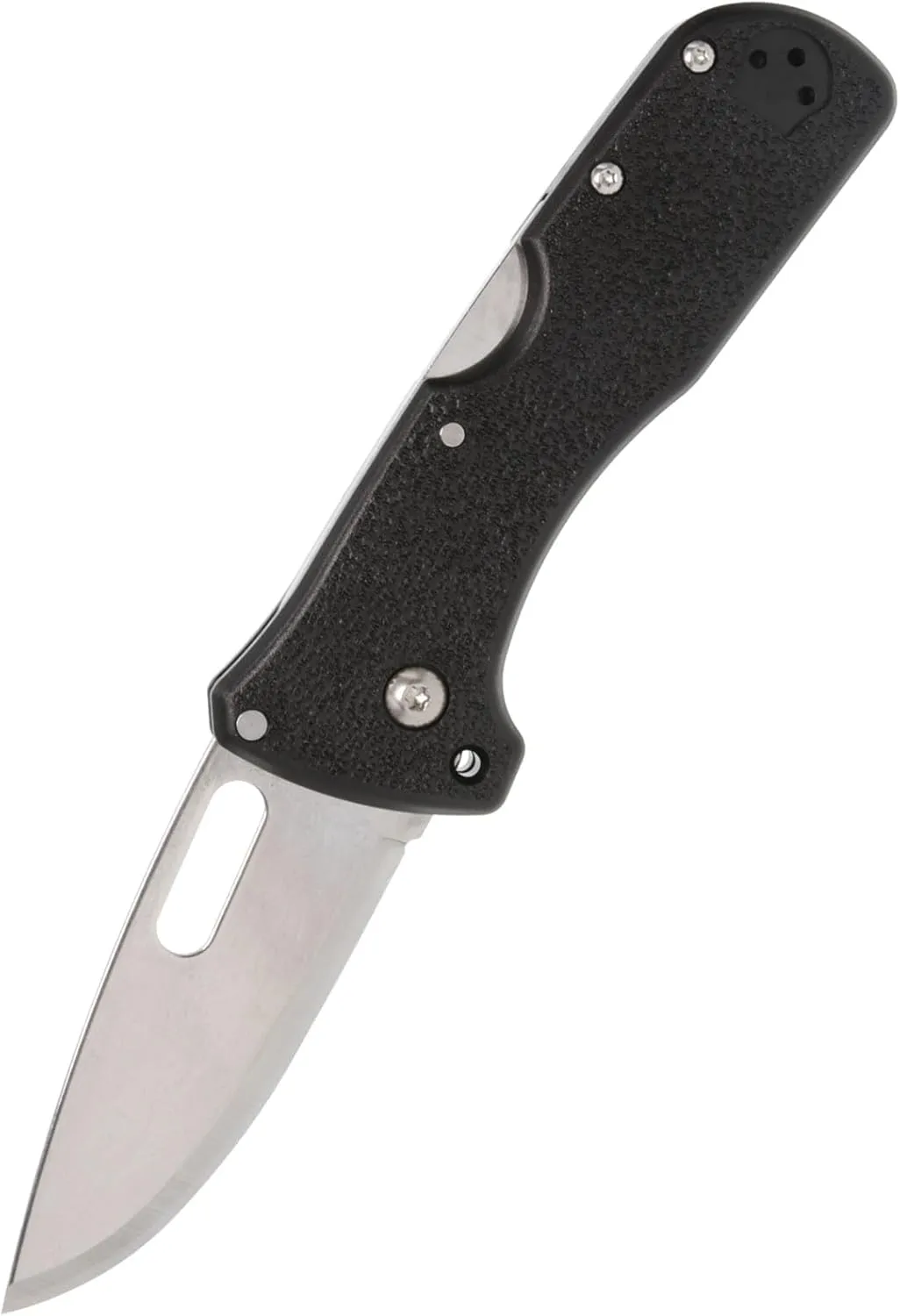 Cold Steel Click N Cut Folder Durable Hunting & Hiking Steel 5 Oz Compact 7" Long Folding Knife with Strong Lock & 2 Interchangeable Blades