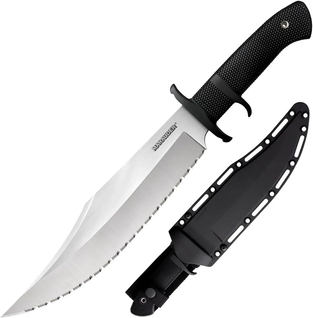 Cold Steel Marauder 9" Japanese AUS8A Clip Point Blade 5.125" Kray-Ex Handle Tactical Outdoor Hunting Fixed Blade Knife w/Secure-Ex Sheath