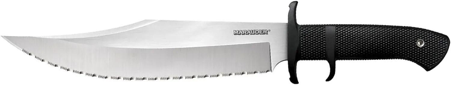 Cold Steel Marauder 9" Japanese AUS8A Clip Point Blade 5.125" Kray-Ex Handle Tactical Outdoor Hunting Fixed Blade Knife w/Secure-Ex Sheath
