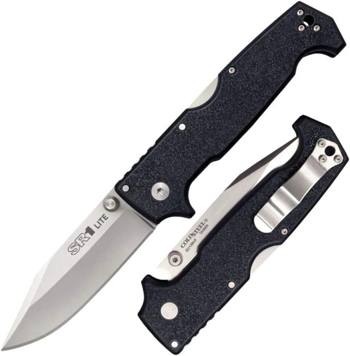 COLD STEEL Recon 1 4" S35VN Razor-Sharp Blade 5.375" G-10 Handle Tactical Folding Knife w/Tri-Ad Lock, Ambidextrous Pocket/Belt Clip