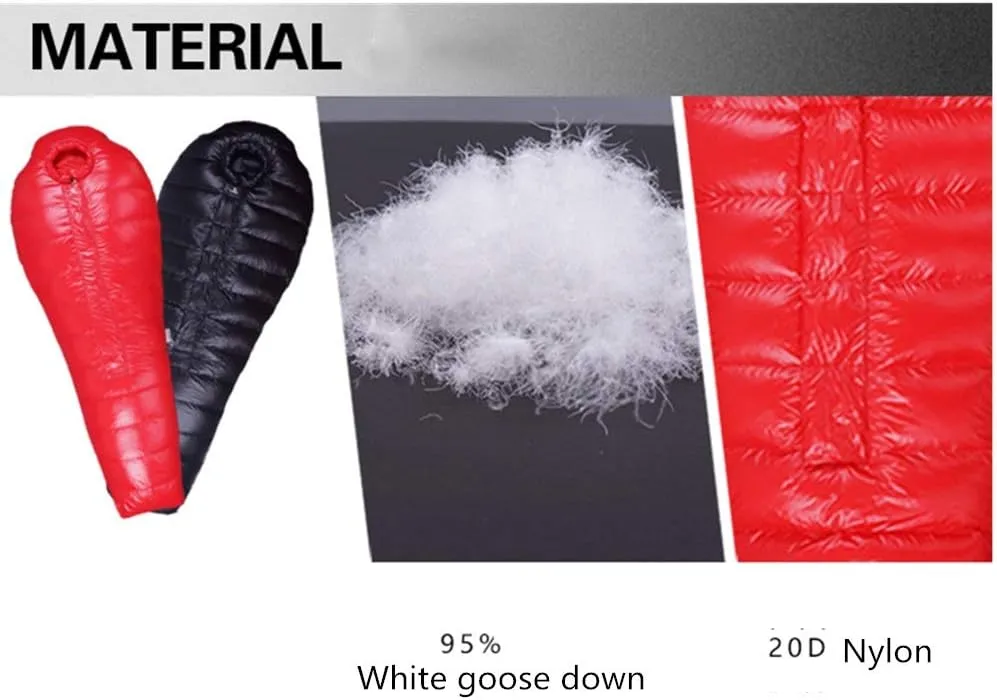 Comfy Sleeping Bag Mummy Sleeping Bag Camping Lightweight Warm Waterproof Portable Big and Tall Hiking Traveling Outdoor Activities Indoor & Outdoor Use
