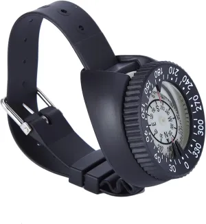 Compact Wrist Compass Watchband, Sensitive and WearResistant, Ideal for Camping and Hiking Enthusiasts, Quality Glass Lens, Waterproof Up to 50m