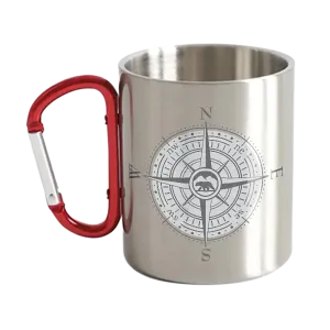 Compass Camping Carabiner Mug 12oz