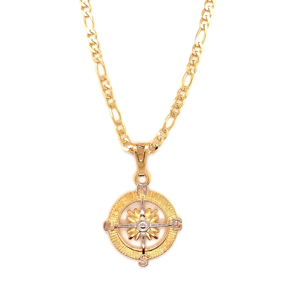 Compass Outline Necklace