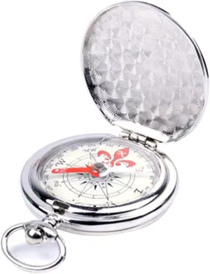Compass Pocket Watch Flip Compass Portable Hiking Navigation Compass Luminous in The Dark Navigation Car Compass Keychain (Color : B)