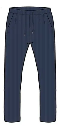 Compass Recycled Corduroy Trouser - Dark Denim
