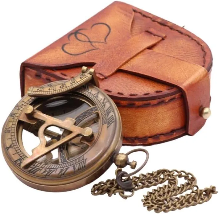 Compass Sundial - Personalized Couple's Gift for Him