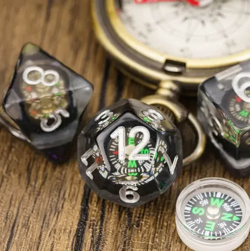 Compass - UDIXI Entombed Poly Dice set