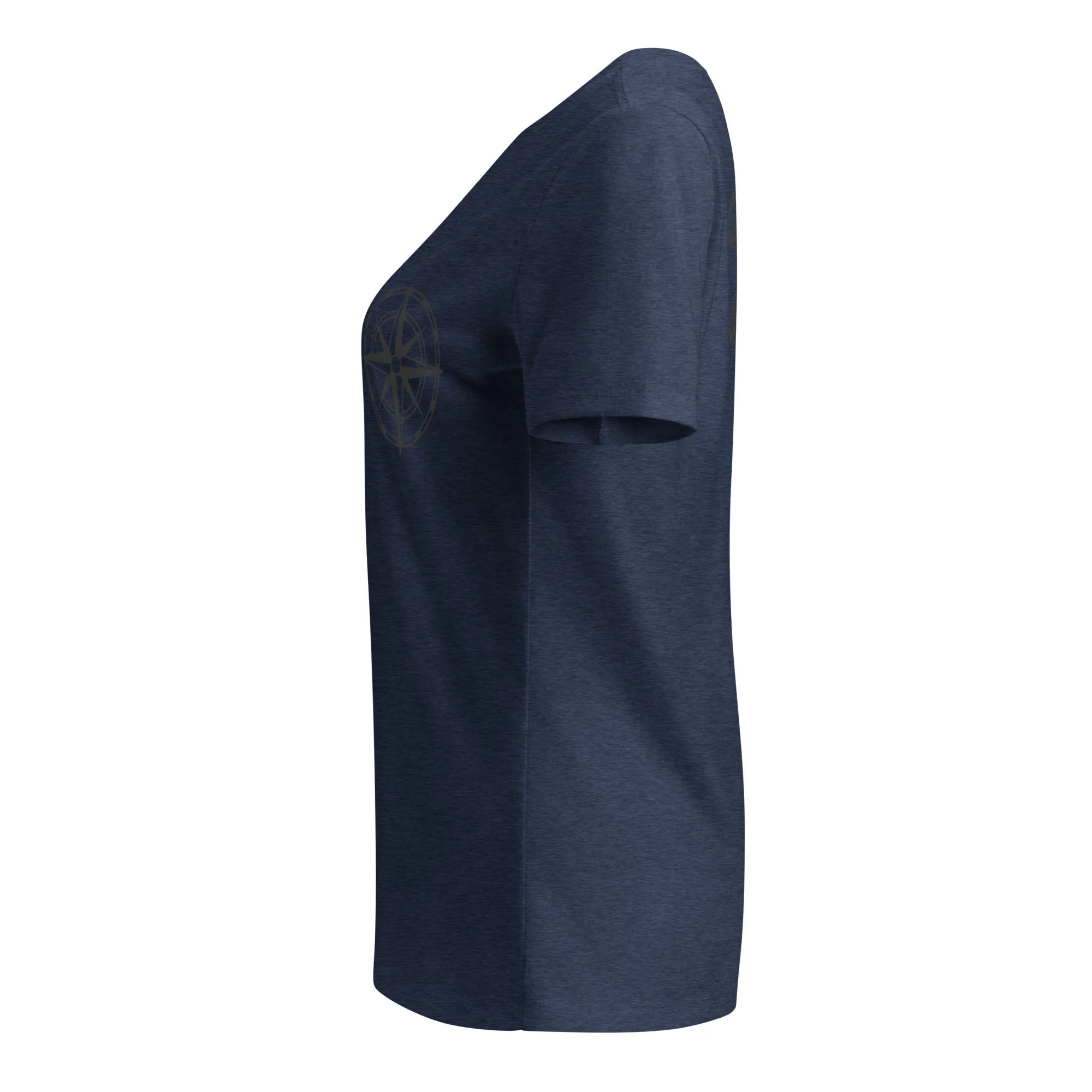 Compass Women’s V-Neck Shirt (Dark) Alternate
