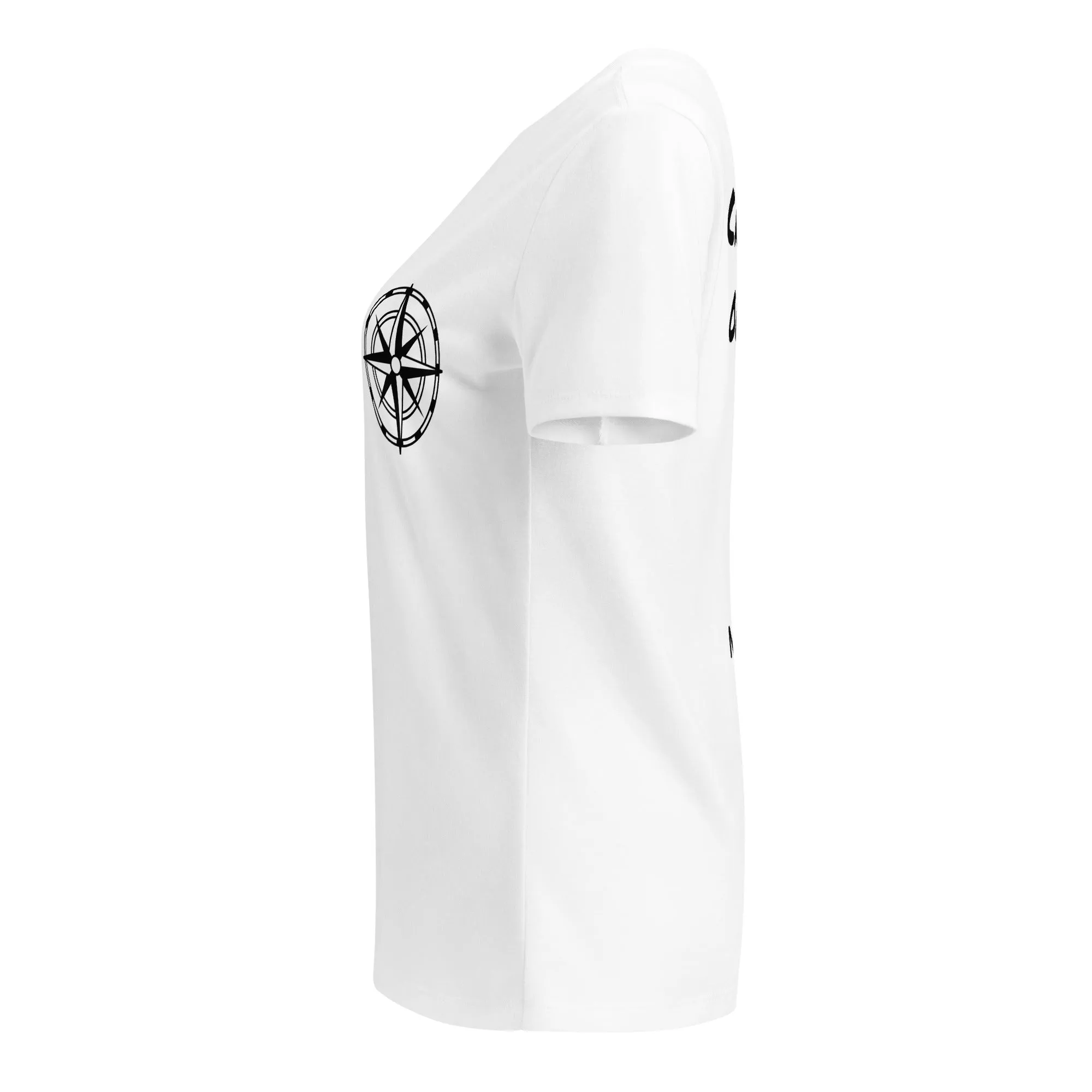 Compass Women’s V-Neck Shirt (Dark) Alternate