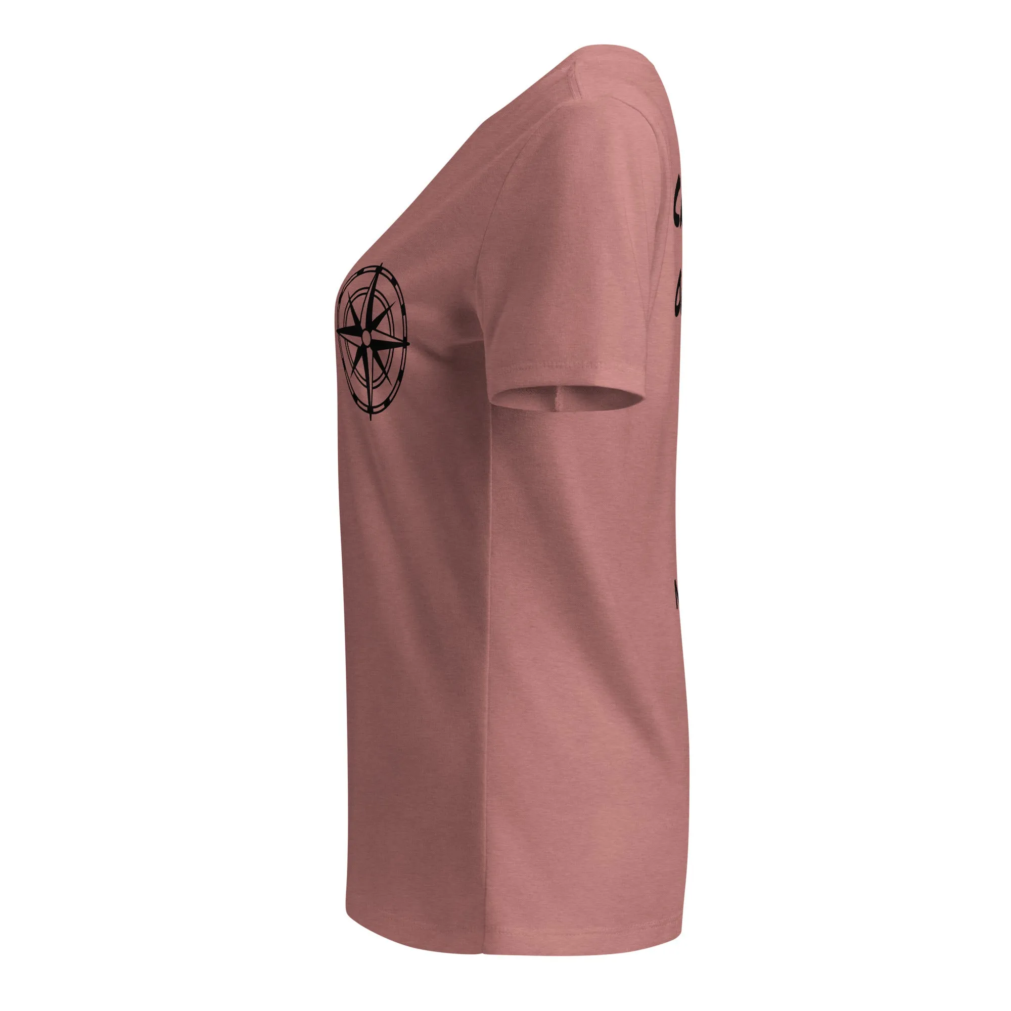 Compass Women’s V-Neck Shirt (Dark) Alternate