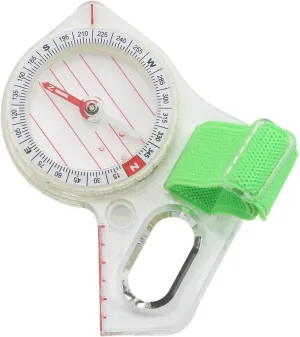 Compass,Portable Compass Clear Scale with Luminous Point,ABS Multi Function Thumb Compass Hollowed Out Thumb Slot to Wear,Suitable for Adventure Camping