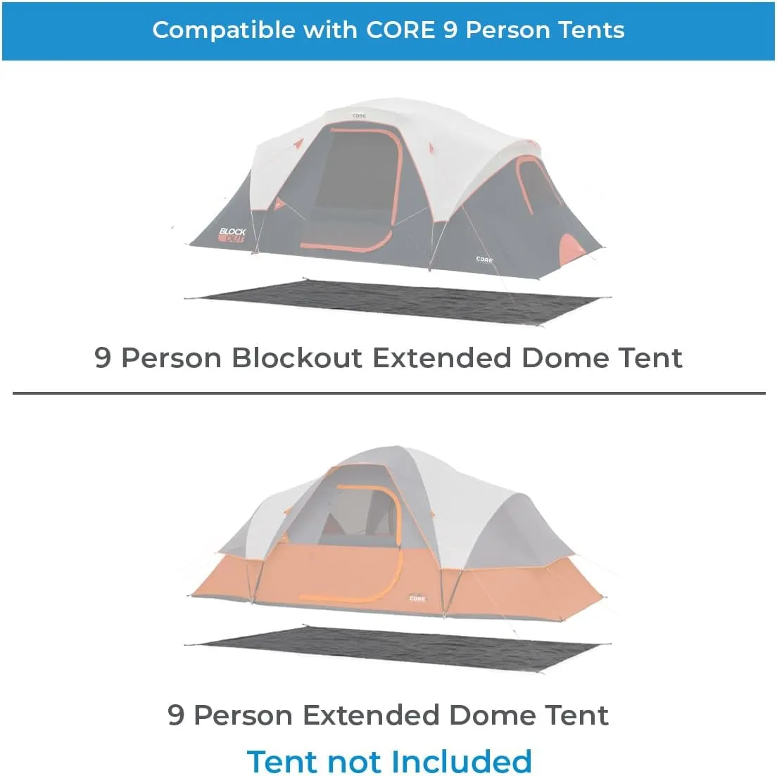 CORE Outdoor Tent Footprints | Perfect Tarp Camping Accessories
