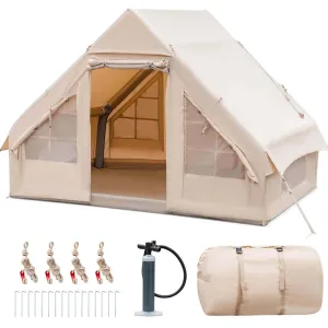 Costway 2 Person Inflatable Camping Tent with Carrying Bag