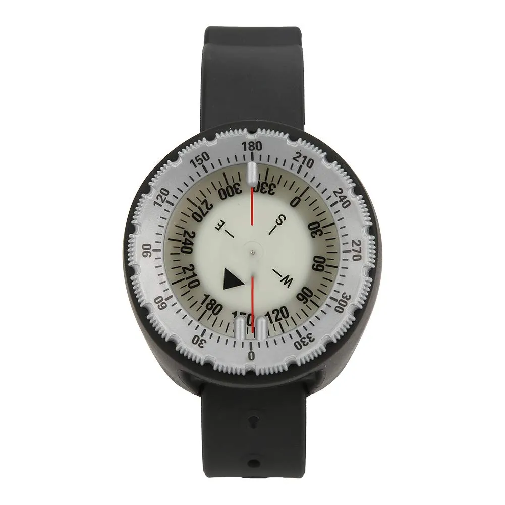 CP 991 Lightweight Strong Magnet Watch Balanced Waterproof Underwater Luminous Diving Wrist Compass Gray 50M (Grey)