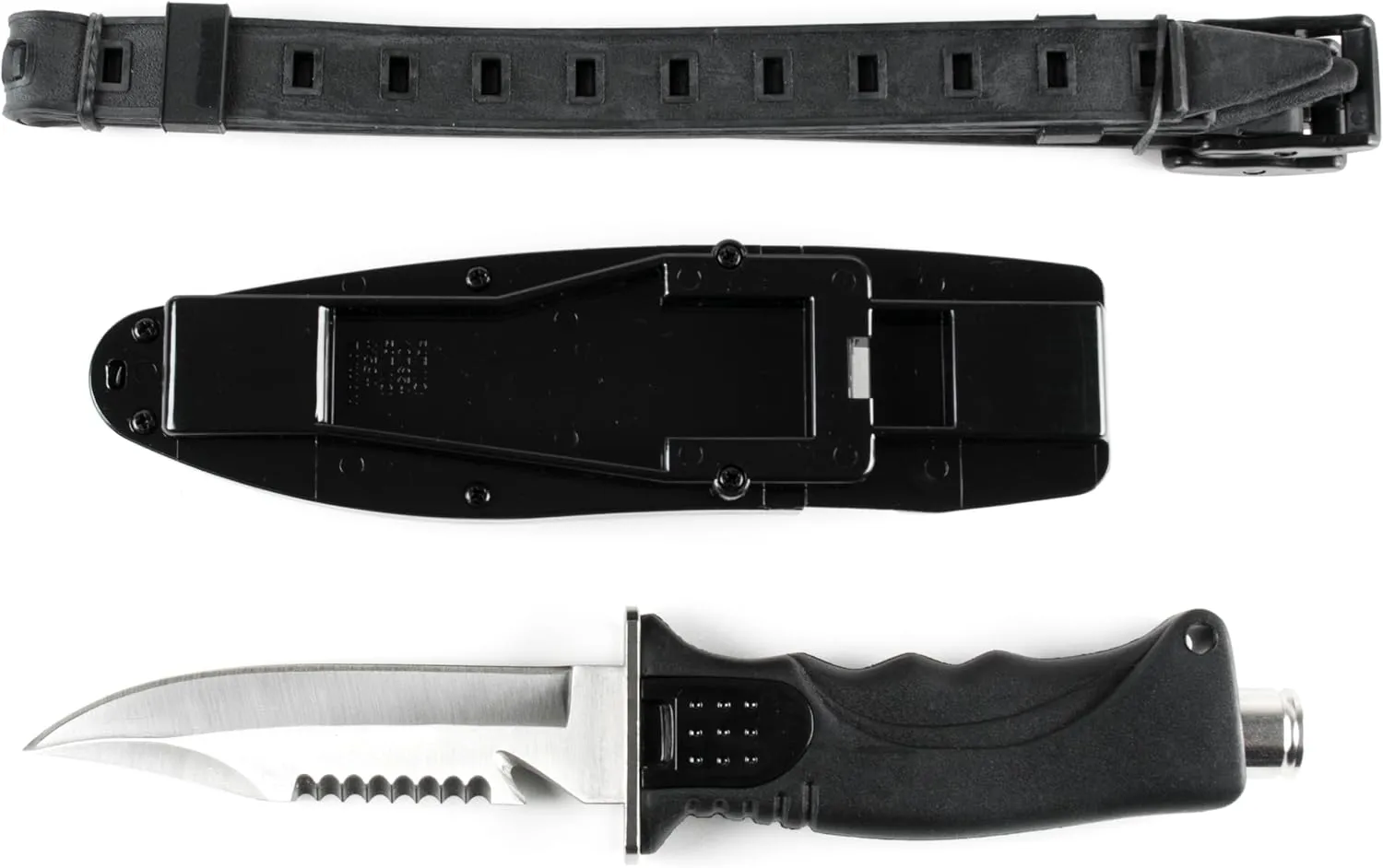 Cressi Skorpion, Tempered Stainless Steel Blade Knife ideal for Diving and Spearfishing - Pointed & Blunt Tip