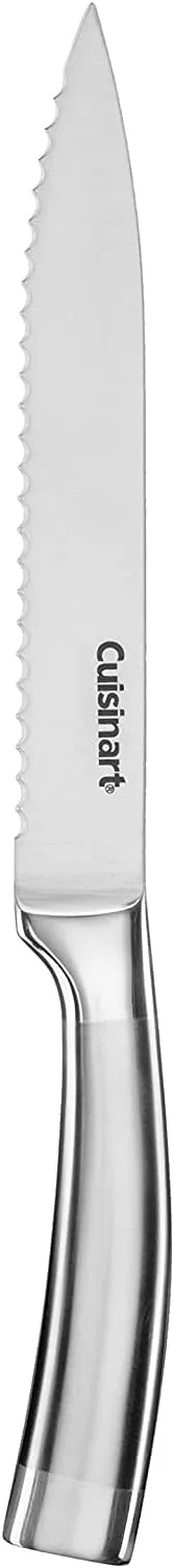 CUISINART Block Knife Set, 15pc Cutlery Knife Set with Steel Blades for Precise Cutting , Lightweight, Stainless Steel, Durable & Dishwasher Safe, C99SS-15P