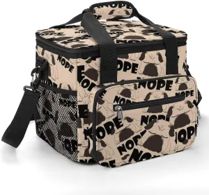 Cute Sleeping Pug Portable Cooler Bag Insulated Lunch Backpack Coolers Travel Picnic Beach Work
