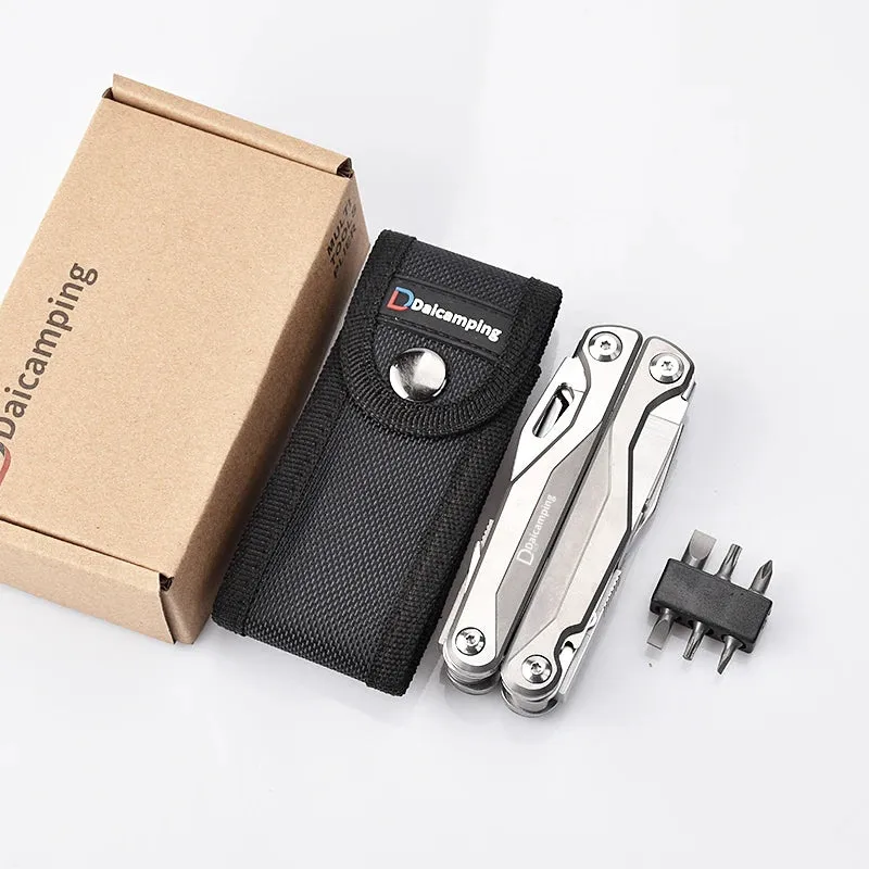DAICAMPING DL1 Multi-Tool with Extra Cutter, Scissors, Saw, and Folding Knife for Camping and EDC
