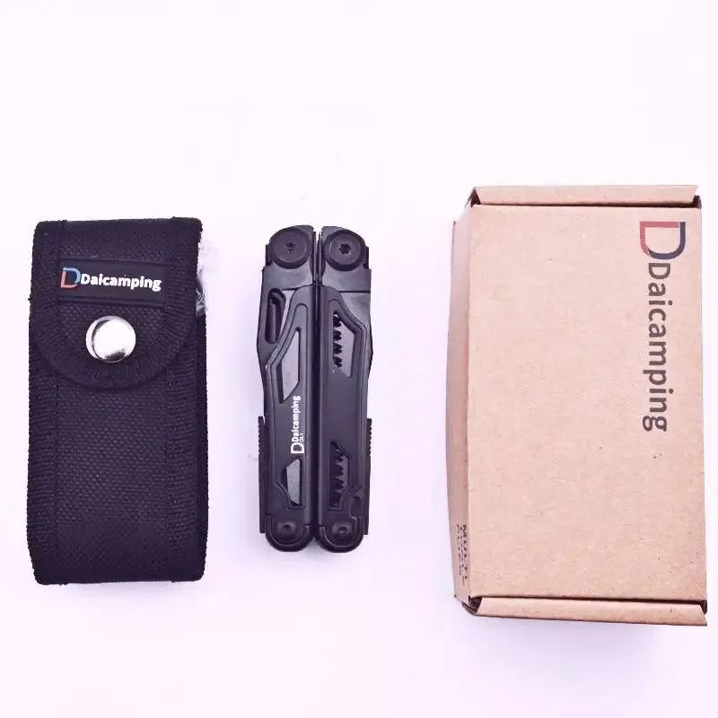 DAICAMPING DL1 Multi-Tool with Extra Cutter, Scissors, Saw, and Folding Knife for Camping and EDC