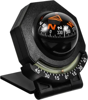 Decor Ball Compass car Compass Ball Compass for car Vehicle Navigation car Dash Compass Small Boat Compass car Mount Compass Boat Compass Surface Mount Compass for Boat Folding abs