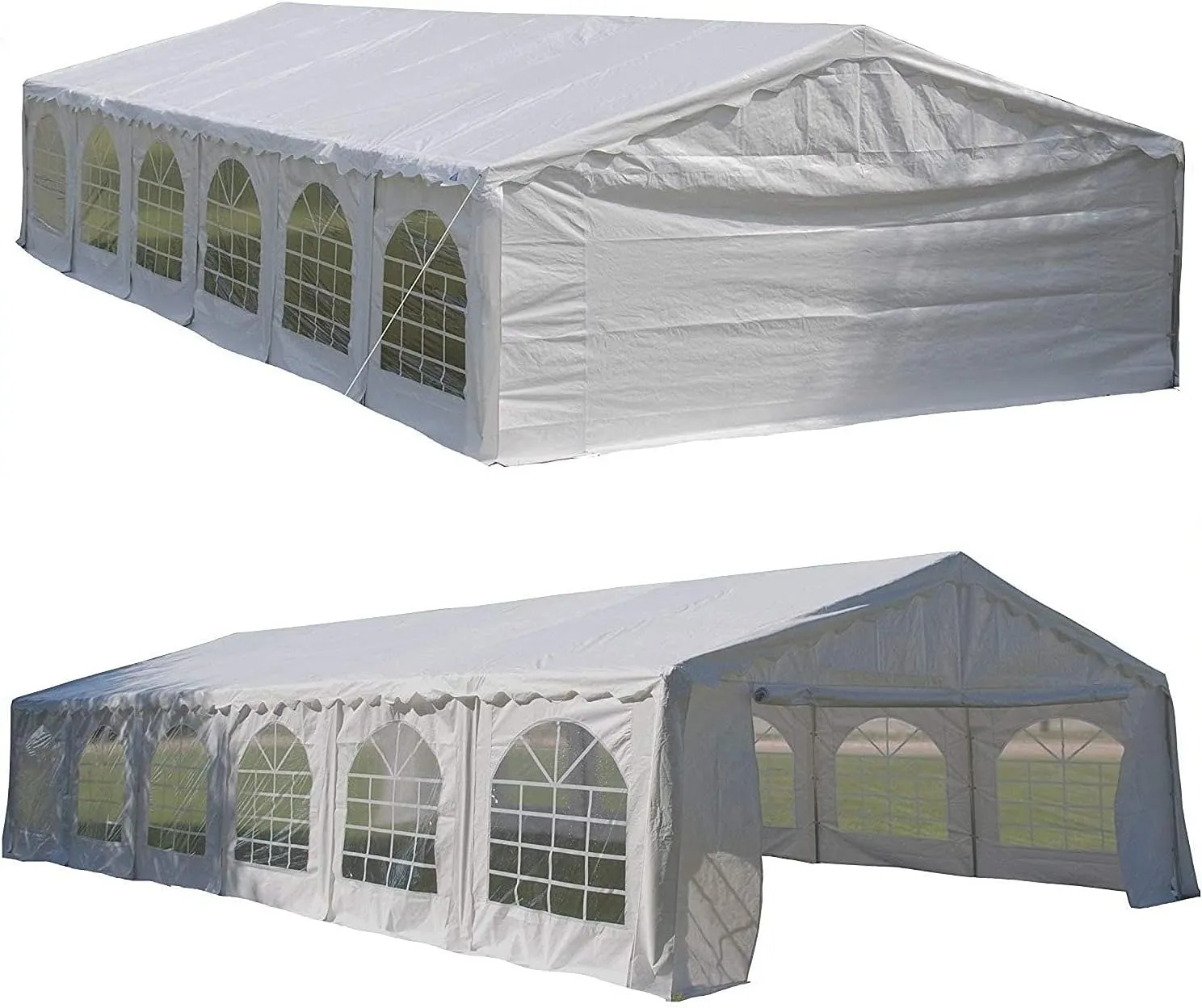 DELTA 40'x20' Budget PE Tents for Parties, Party Tent, Wedding Tent,Outdoor Event Canopy,Outdoor Canopy, carpas para Fiestas with Waterproof Top Cover, Removable Window Walls