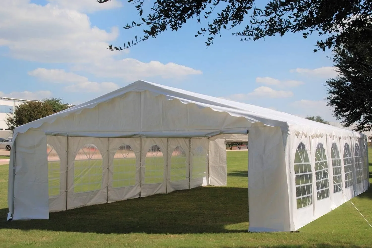 DELTA 40'x20' Budget PE Tents for Parties, Party Tent, Wedding Tent,Outdoor Event Canopy,Outdoor Canopy, carpas para Fiestas with Waterproof Top Cover, Removable Window Walls