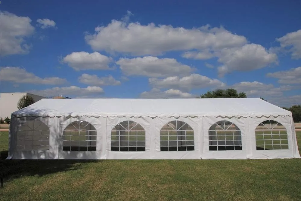 DELTA 40'x20' Budget PE Tents for Parties, Party Tent, Wedding Tent,Outdoor Event Canopy,Outdoor Canopy, carpas para Fiestas with Waterproof Top Cover, Removable Window Walls
