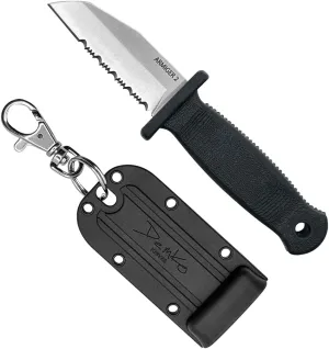 Demko Knives Armiger Fixed Blade with Sheath- Armiger 2 & Armiger 4 - Clip Point Spear Point Tanto Shark Foot Serrated Full Tang
