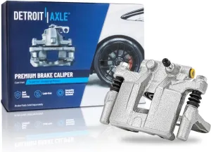 Detroit Axle - Rear Right Brake Caliper w/Bracket Replacement for Chrysler 200 Cirrus Sebring Patriot Compass Avenger Caliber Lancer Outlander RVR