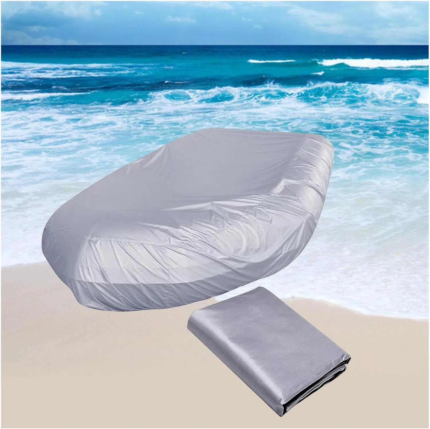 Dinghy Covers 7 Sizes Boat Tarp UV Resistant Boat Covers for Small Inflatable and Rigid Inflatable Boats,230 * 165 * 46cm
