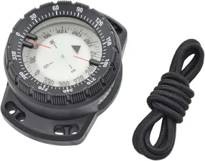Dive Compass Surfing Luminous Underwater 50m Wrist Compass Night Vision Waterproof Navigation with Bungee Wrist Watch Band