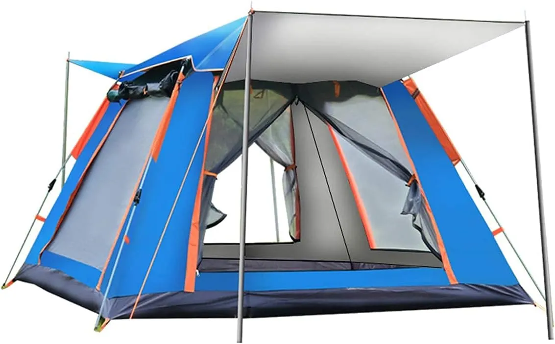Dome Camping Tent 3-5 Person 4 Season Double Layers Anti-Windproof Tents Family Outdoor Camping Tent