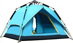 Dome Tent,Pop Up Tents for 2 to 4 Person Automatic Opening Double Layer Tent,Waterproof Camping Tents with Porch for Hiking Camping Outdoor