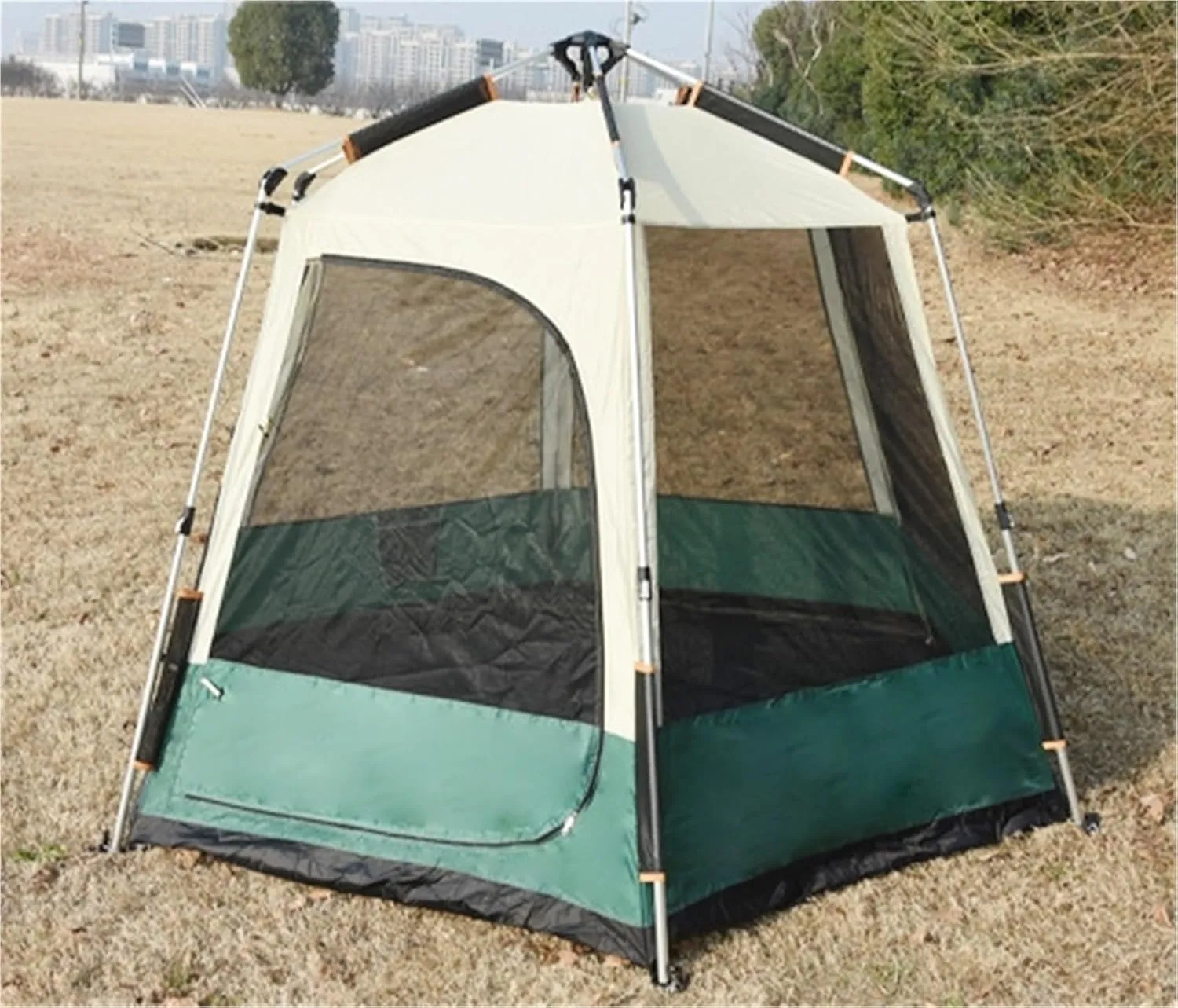 Double-Layer Breathable Large Space Tent Camping Tent Rainproof Travel Camping