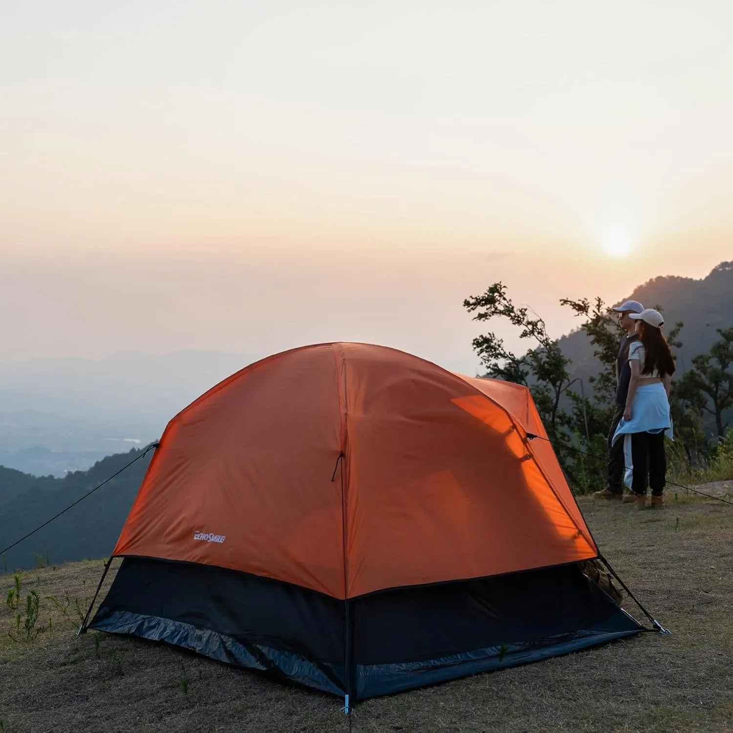 Double Layer Camping Tent, 2-3 Person, Waterproof Rainfly, Quick Setup, Ideal for Backpacking, Hiking, and Family Camping Trips