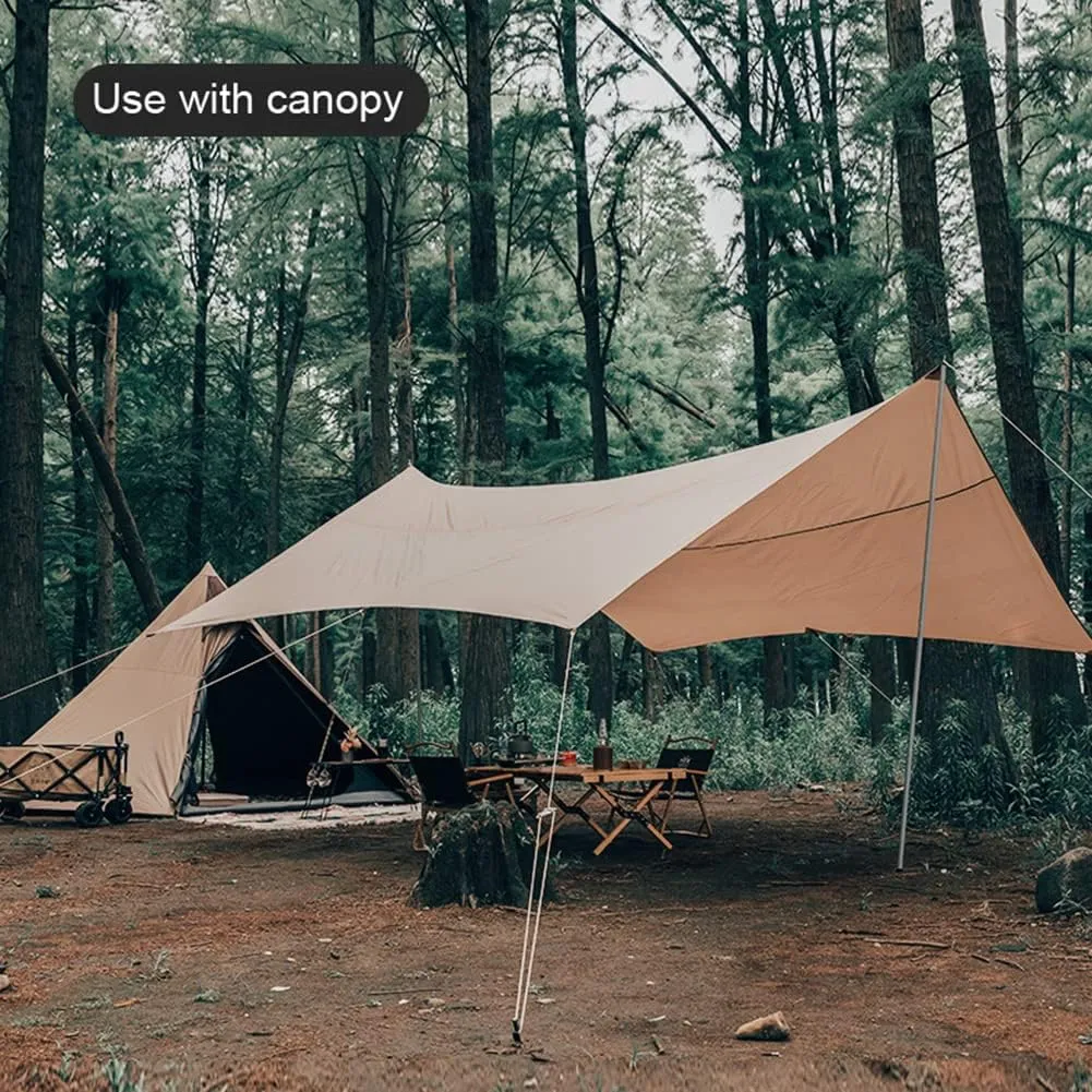 Double Layer Pyramid Tent Indian Teepee Tent for 5-8 Person Camping Backpacking Hiking Mountaineering Heated Shelter