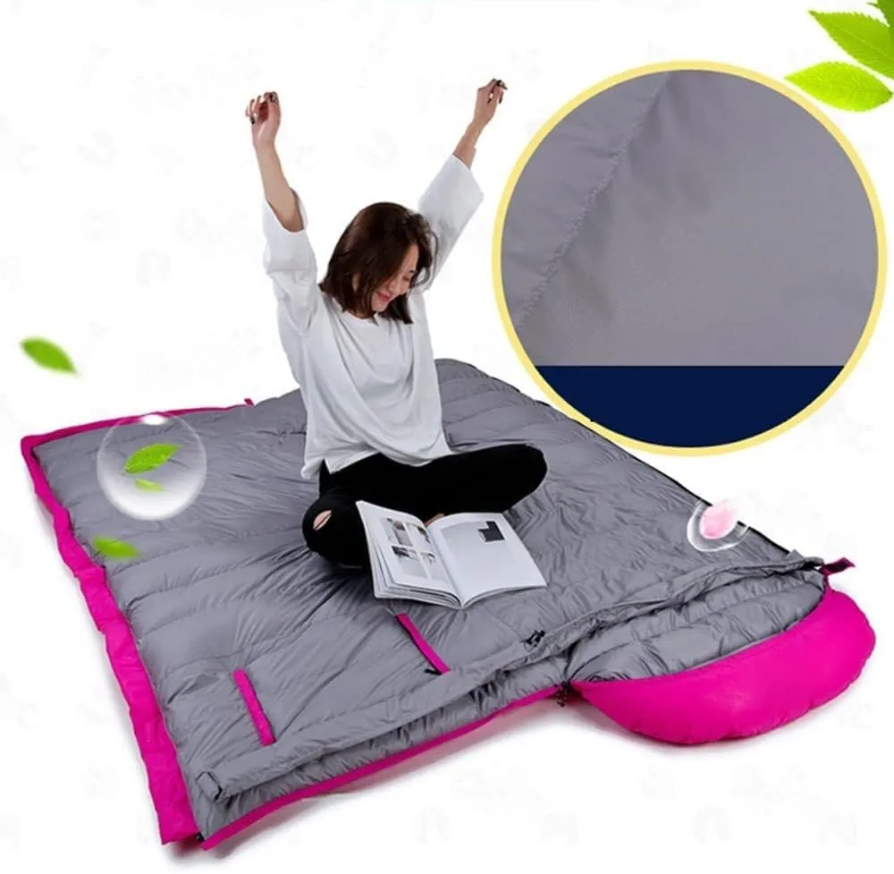 Down Sleeping Bag Camping Adult Winter Warm Cold Hiking Travel Ultra Light Fishing Sleeping Bag