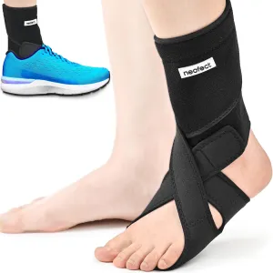 Drop Foot Brace - Adjustable AFO Ankle Brace for Walking & Stroke Recovery, Breathable Material for Ankle and Foot Support, Comfortable Design (Large/Left)