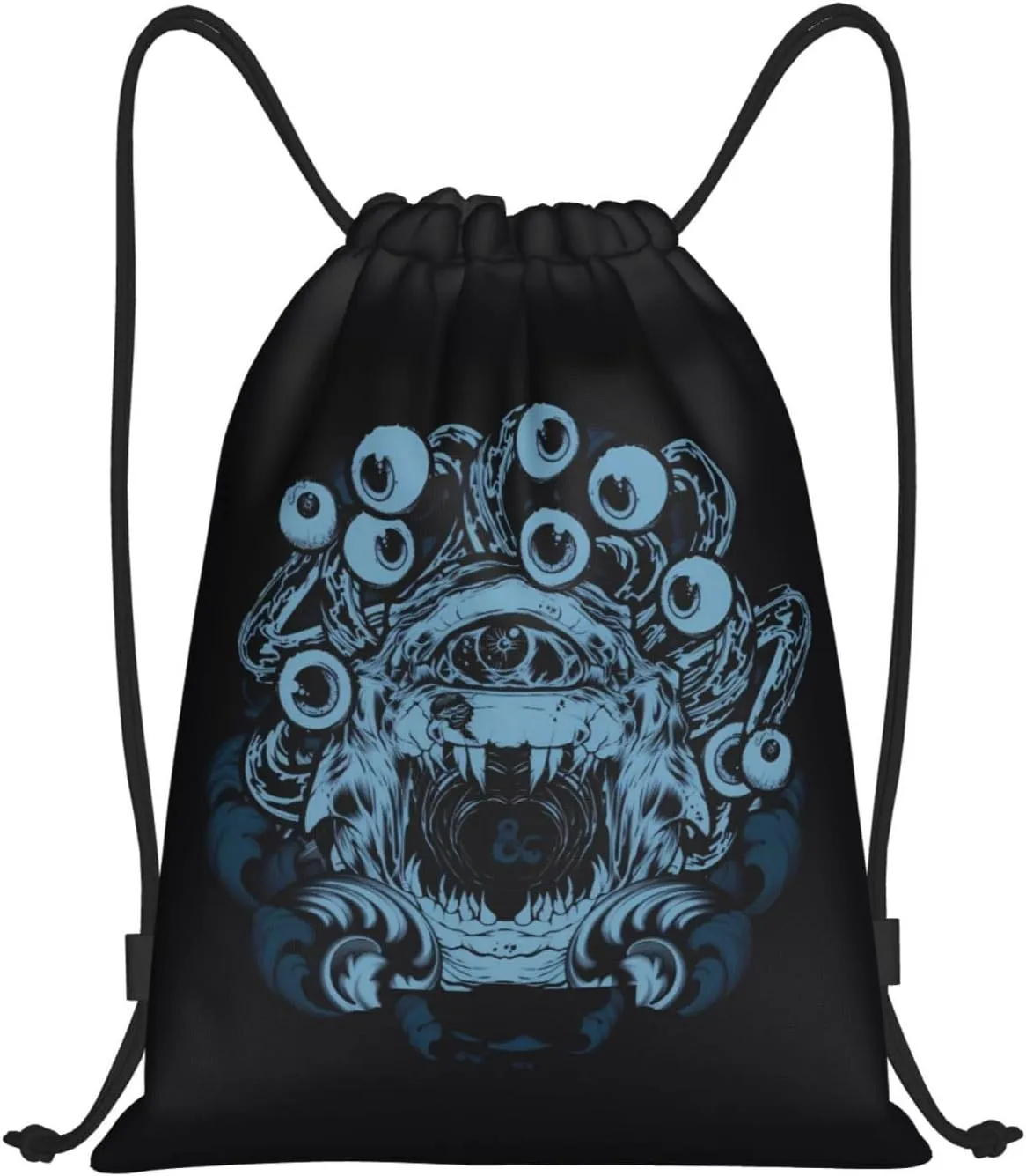 Dungeons Game Drawstring Backpack Dragons Sports Gym Bag Foldable Bag For Beach Yoga Medium