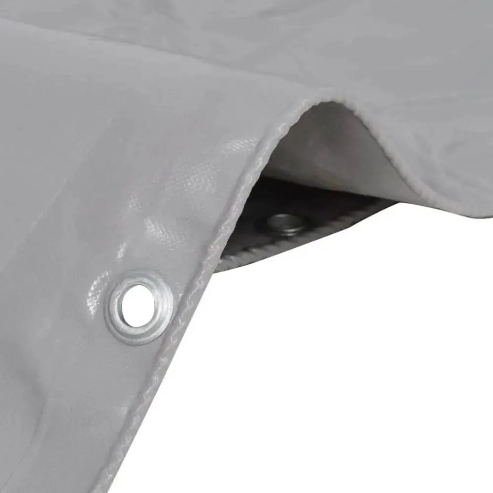Durable vidaXL Tarpaulin 2.1 oz/ft 13.1'x23' Gray Cover