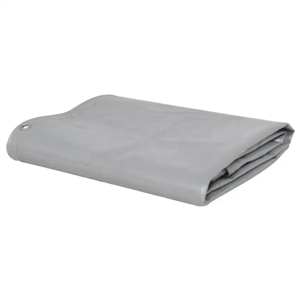 Durable vidaXL Tarpaulin 2.1 oz/ft 13.1'x23' Gray Cover