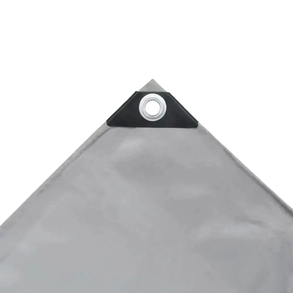Durable vidaXL Tarpaulin 2.1 oz/ft 13.1'x23' Gray Cover