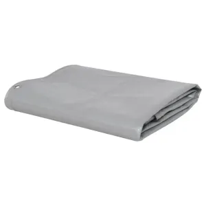 Durable vidaXL Tarpaulin 2.1 oz/ft 13.1'x23' Gray Cover