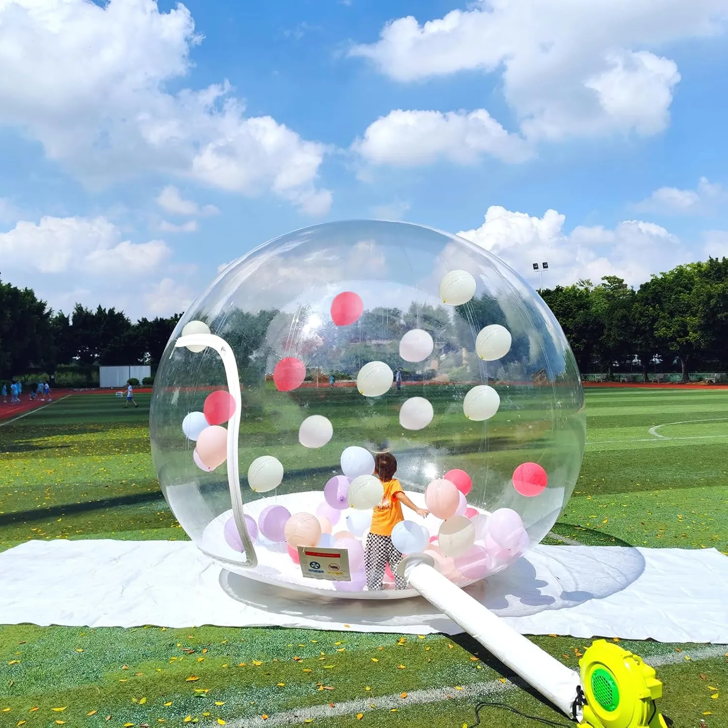 DYNAMI Inflatable Bubble Tent,Commercial Outdoor Clear Dome Camping Bubble Tent with Air Blower,for Outdoor Family Backyard Camping Stargazing (B-3m/10ft)
