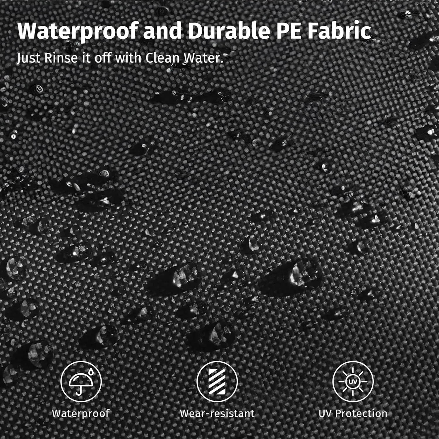 EAST OAK Waterproof Tarps for Outdoors as Tent Floor Mat for EAST OAK Screen House & Pop-Up Tent 6 x 6 FT, 11 Mils Thick, Multipurpose Protective Tarps, Tarp Waterproof, Sun Protection, 93.7" x 93.7"